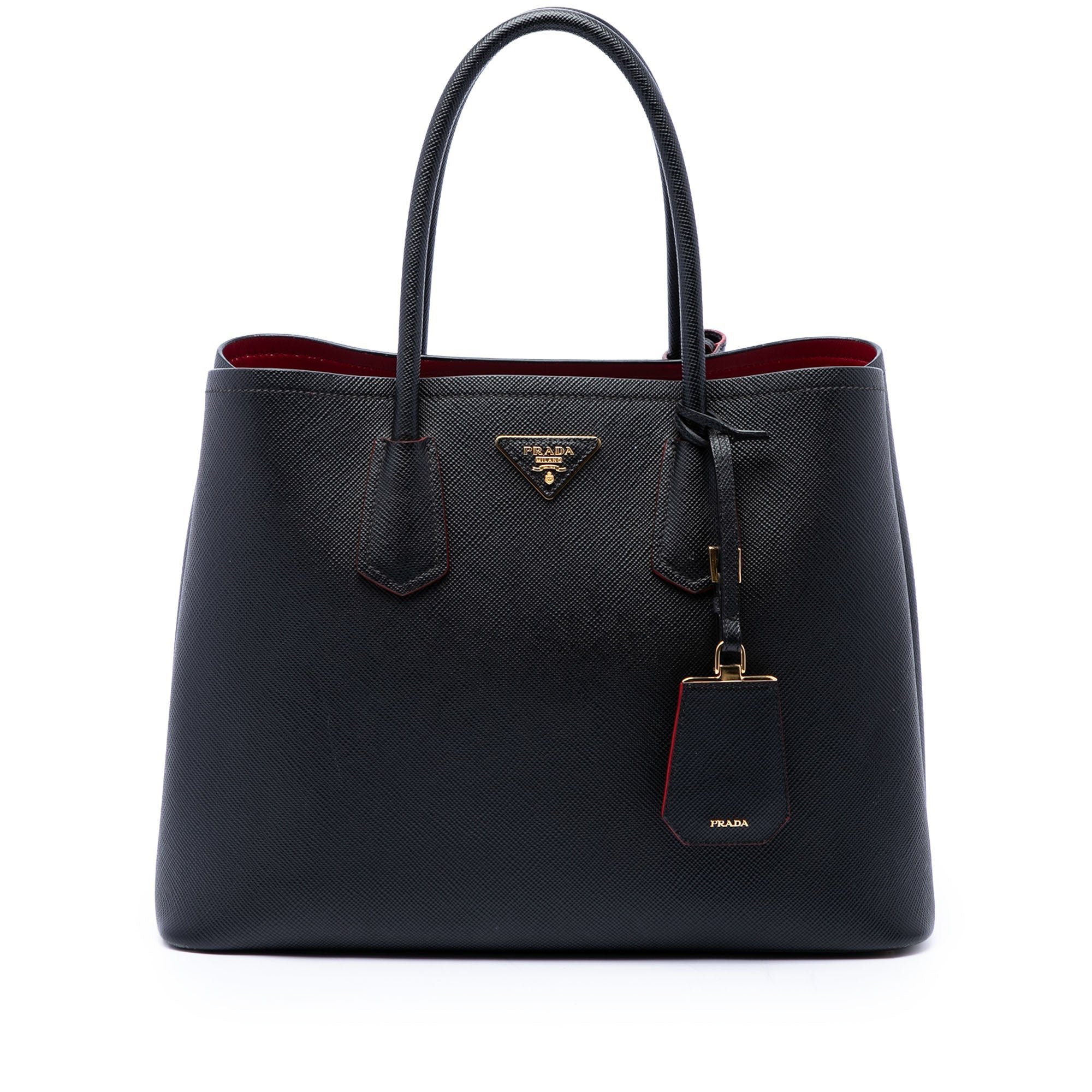 Double leather satchel