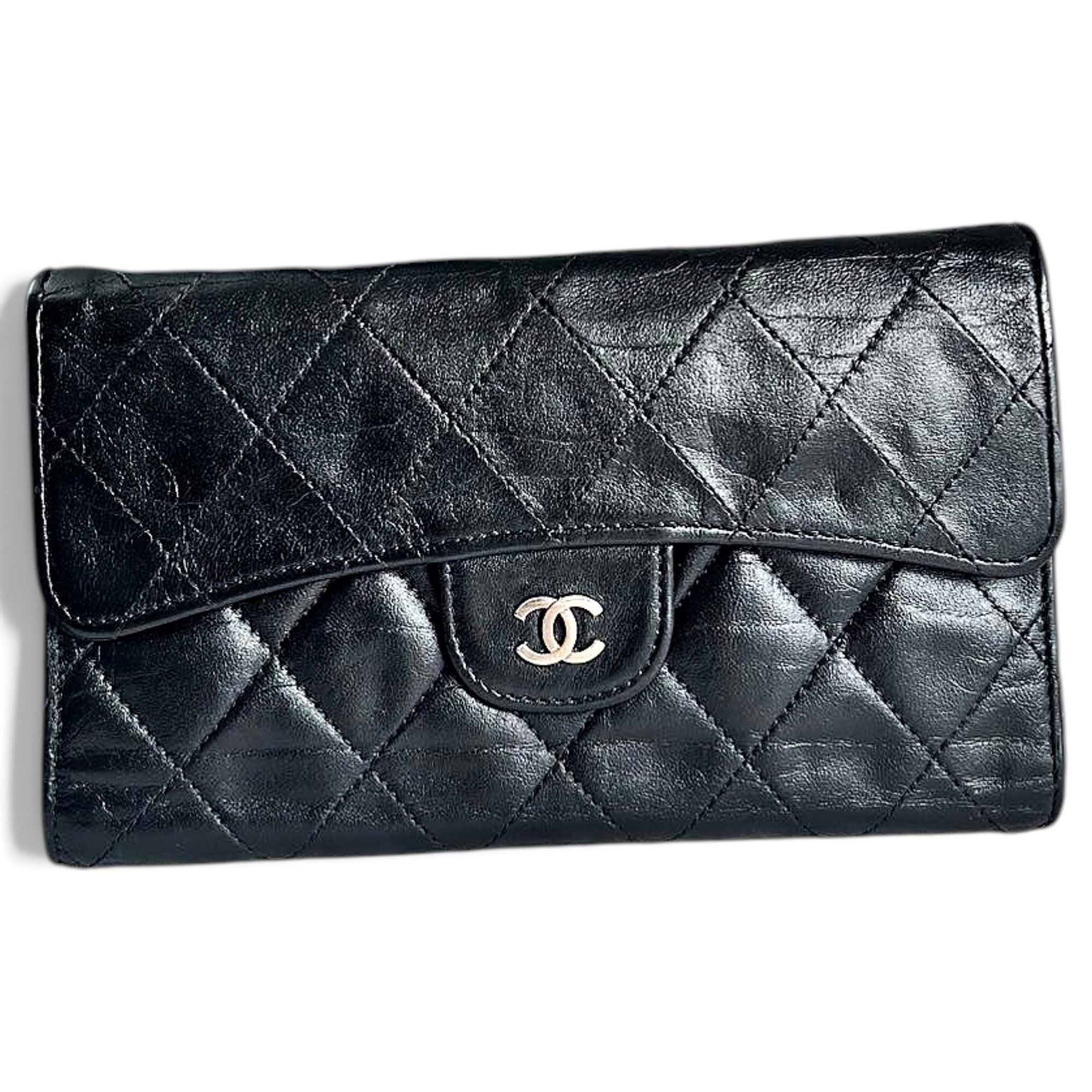 Leather clutch bag