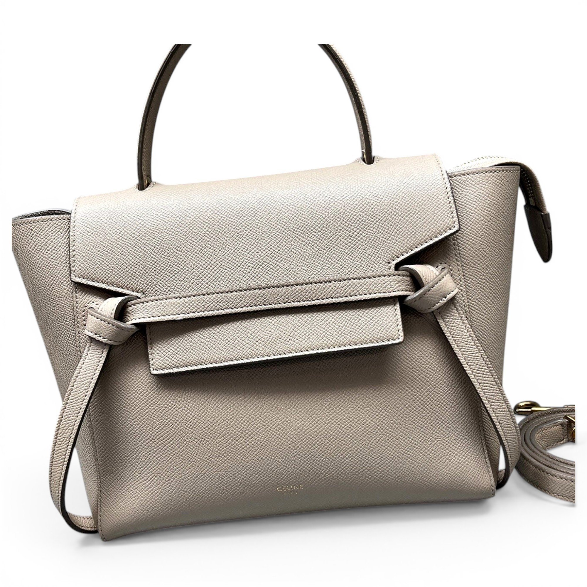 Belt leather handbag