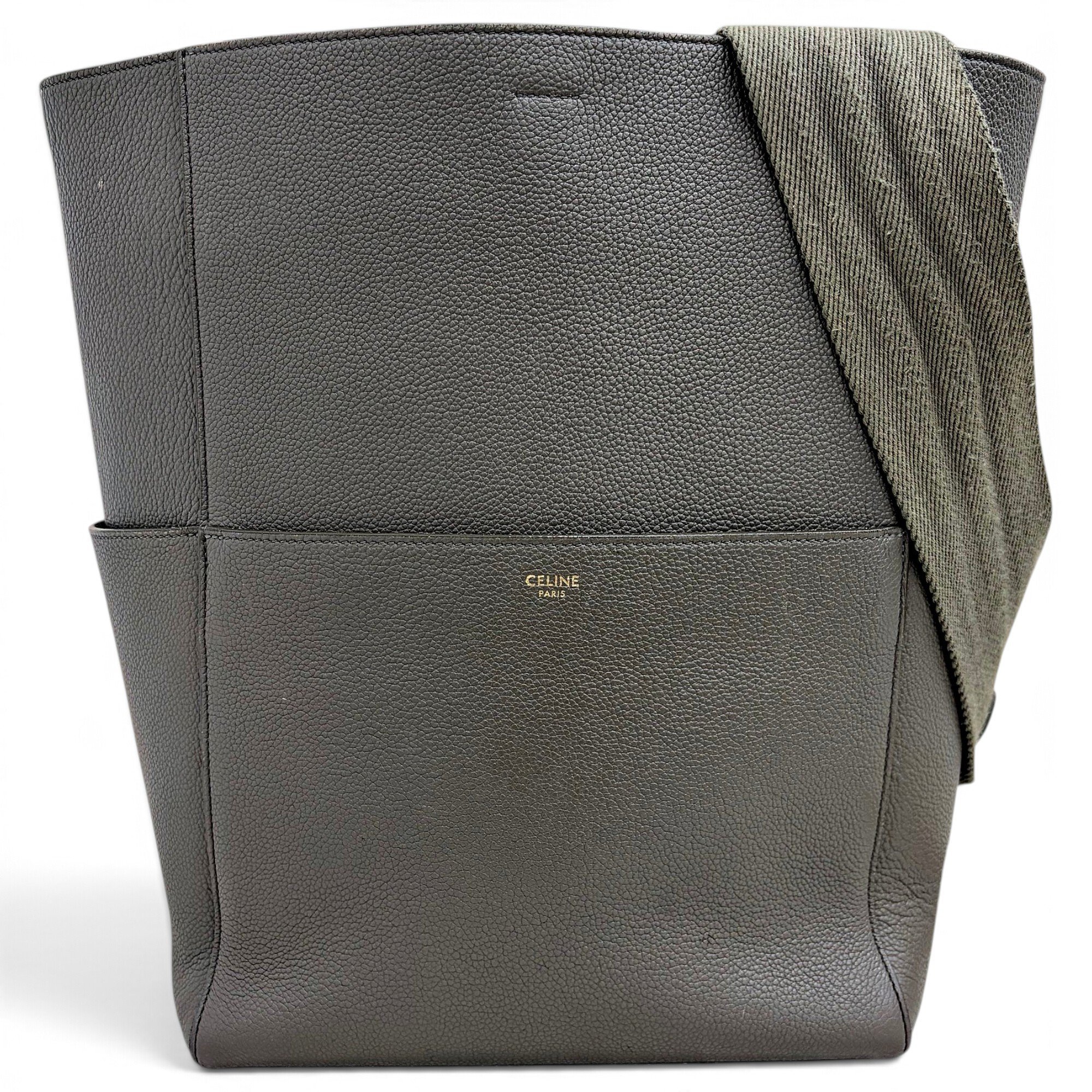 Seau Sangle leather handbag