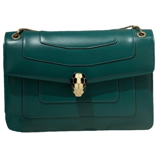Serpenti leather handbag