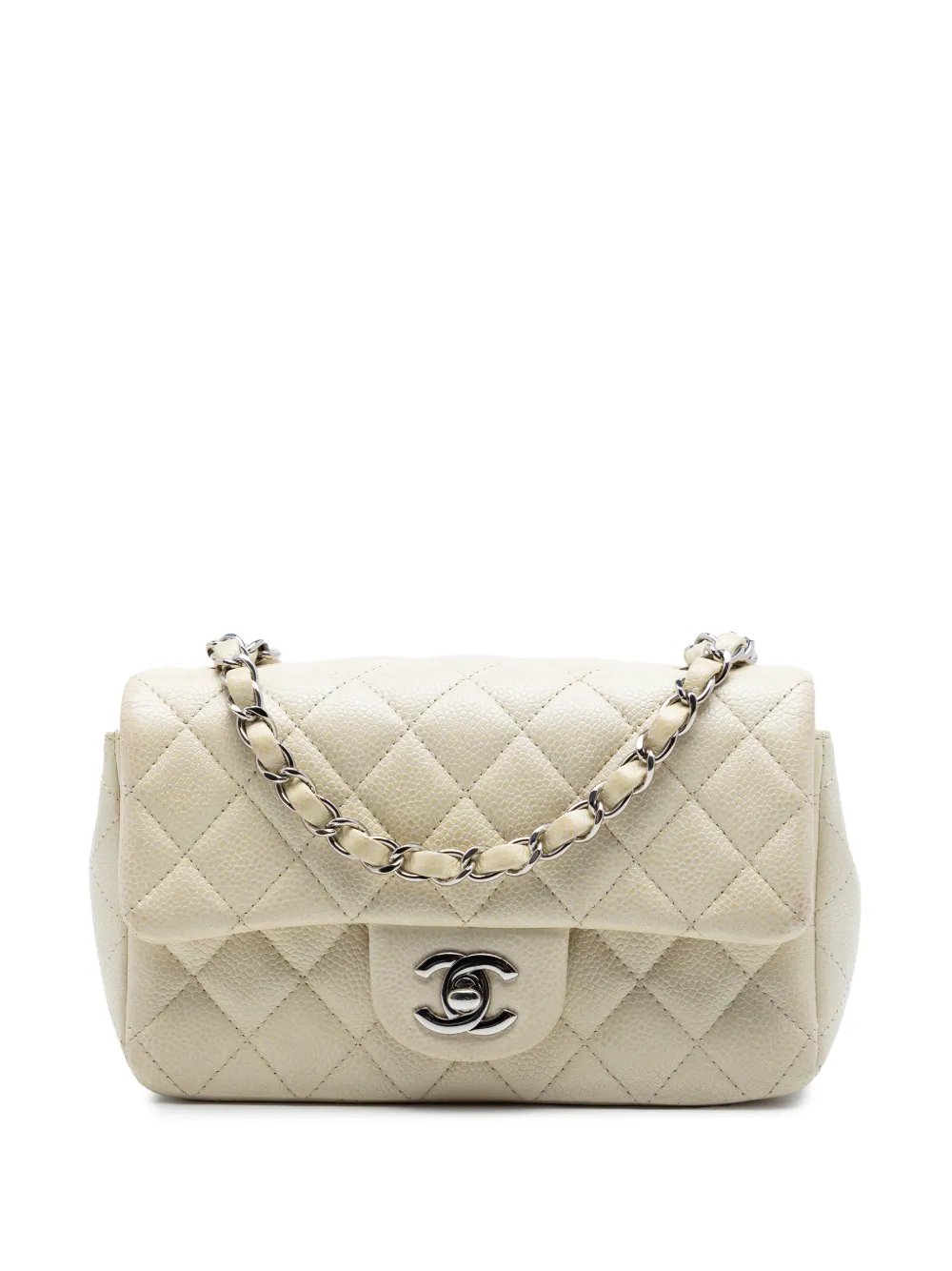 2014-2015 Mini Rectangular Classic Caviar Single Flap crossbody bag