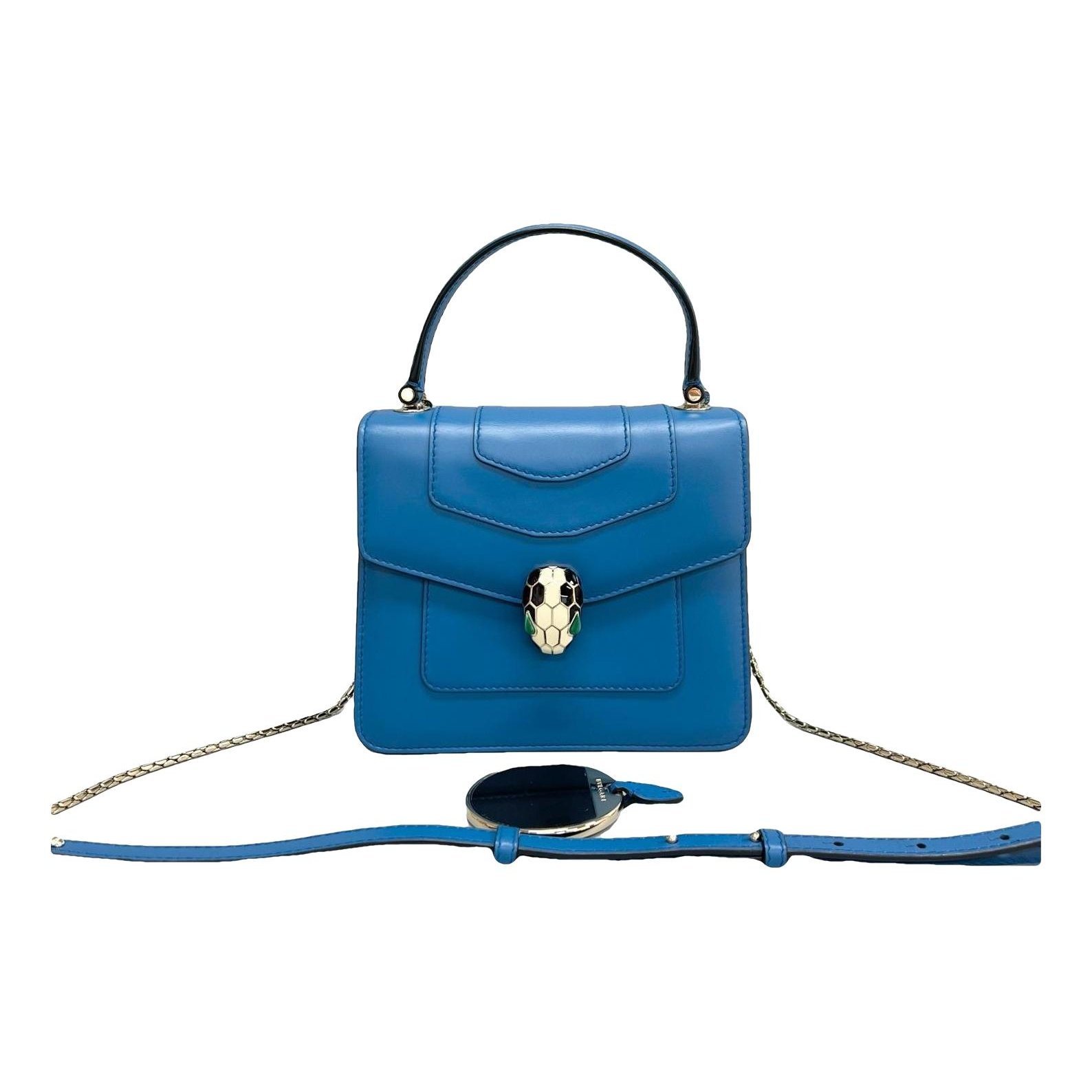 Serpenti leather handbag