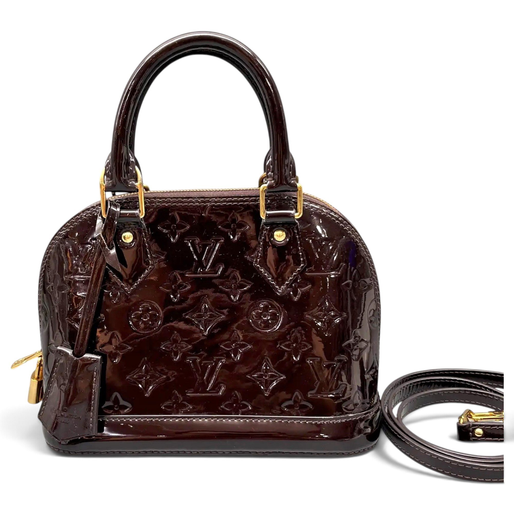 Alma BB patent leather handbag