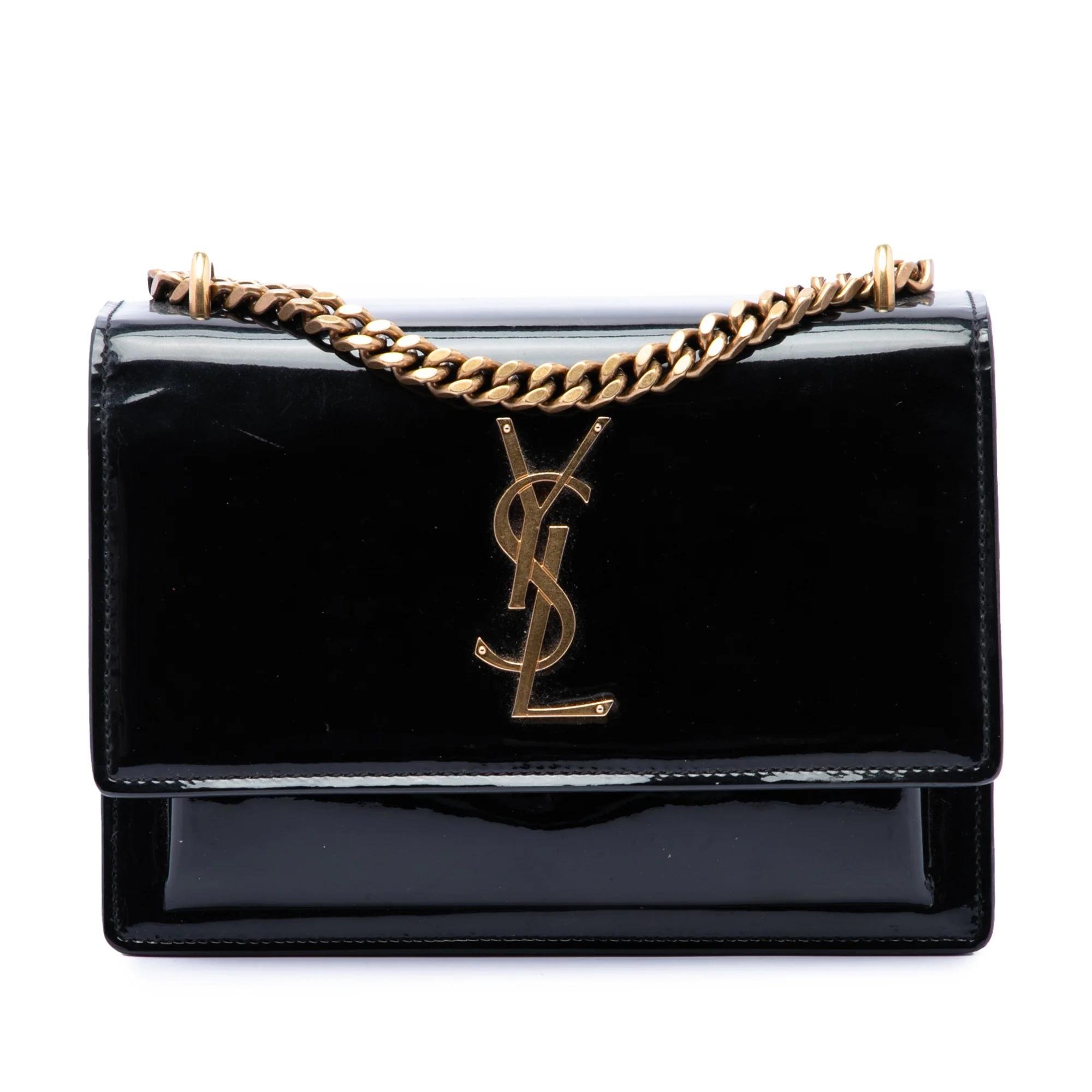 Sunset patent leather handbag
