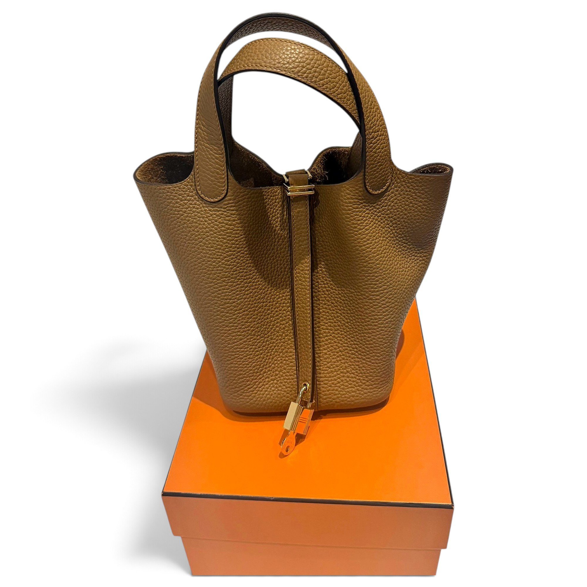 Picotin leather handbag
