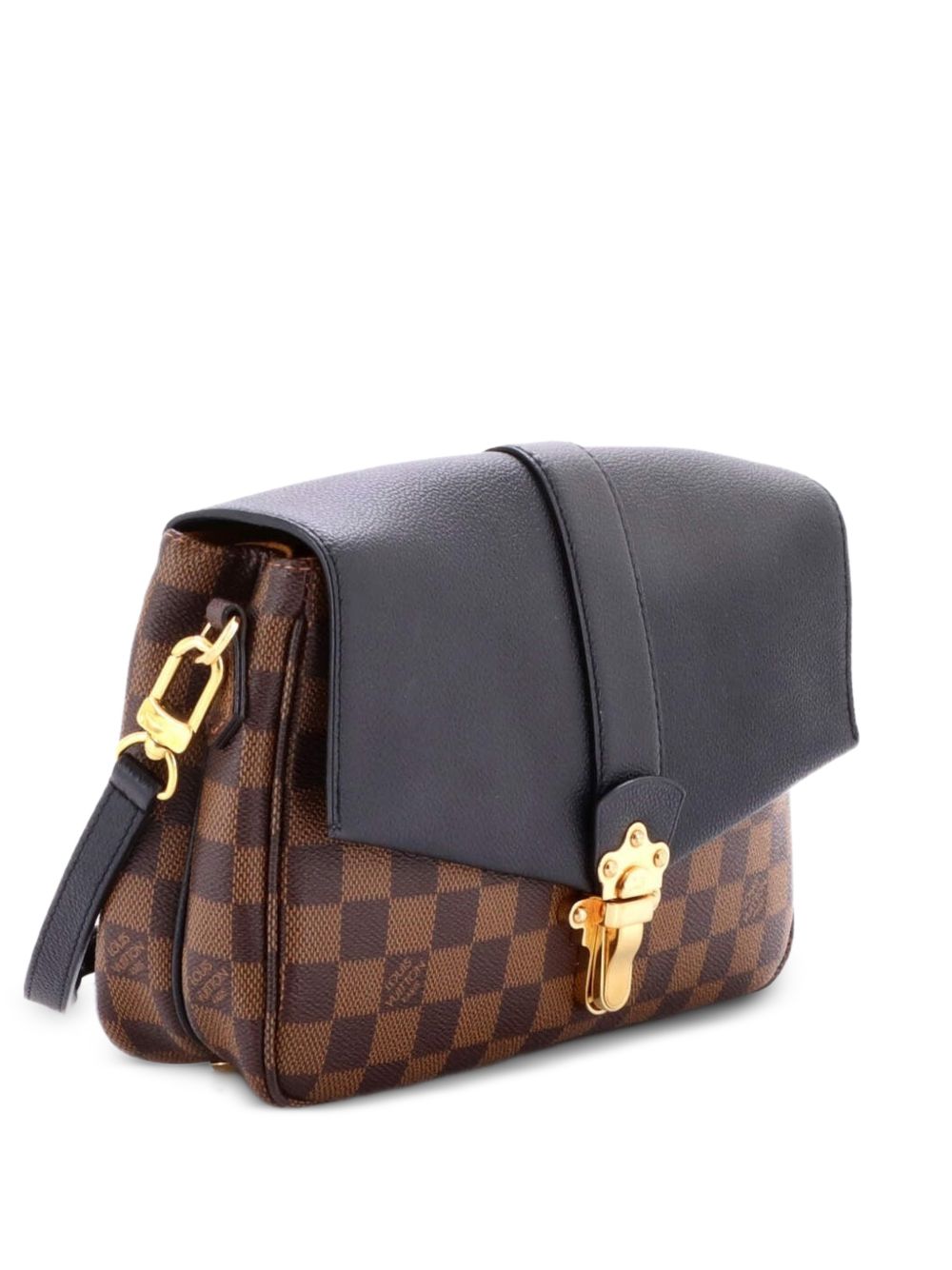 Clapton Handbag Damier and Leather PM crossbody bag