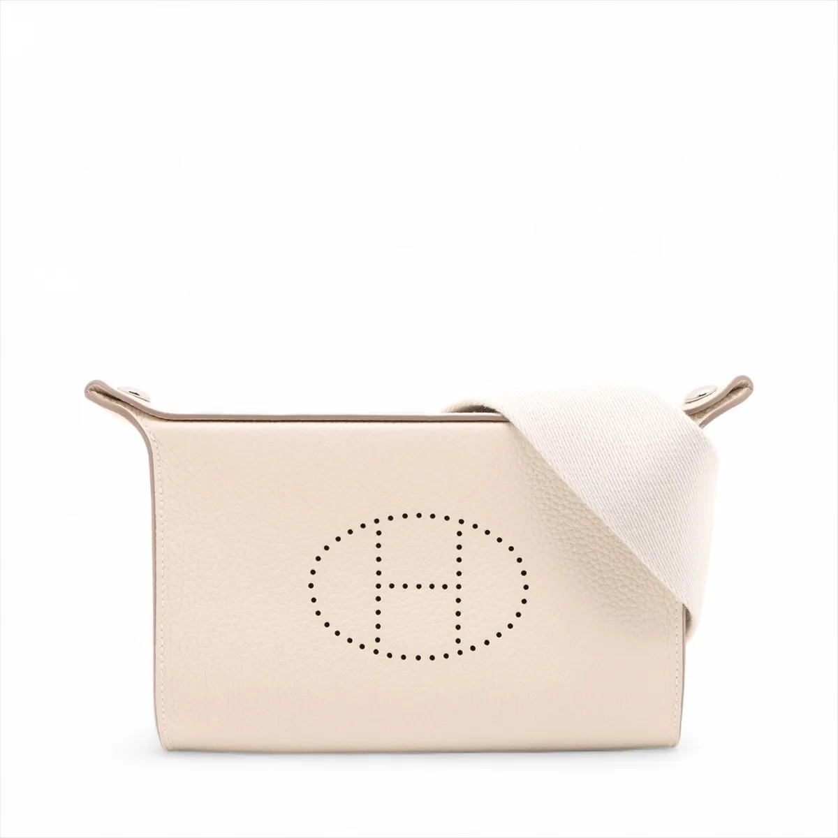 Hermès Vide Poches Togo Craie Silver Metal Fittings