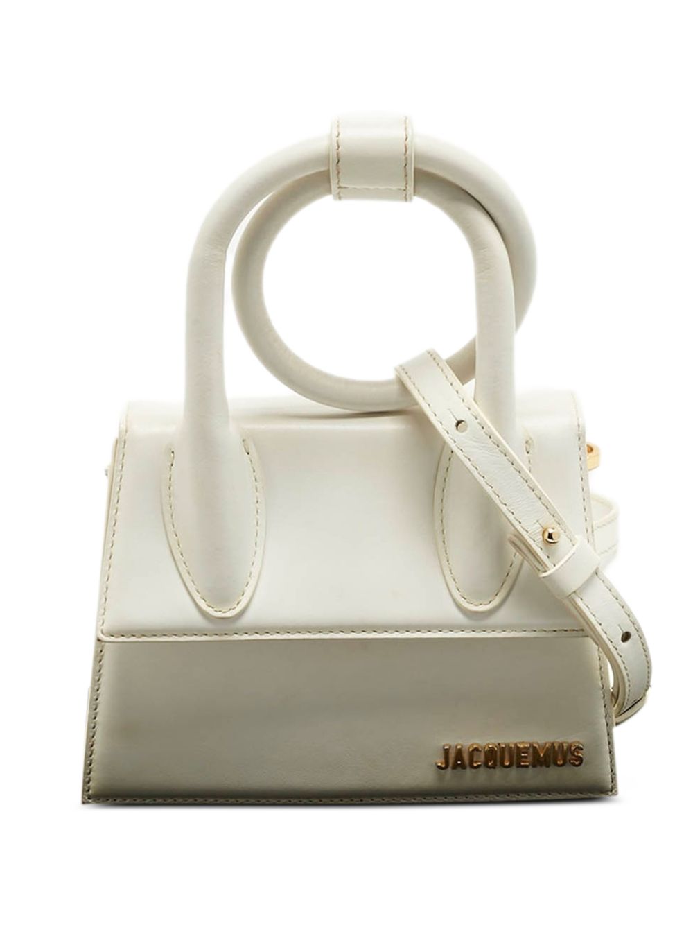 Jacquemus leather logo tote bag