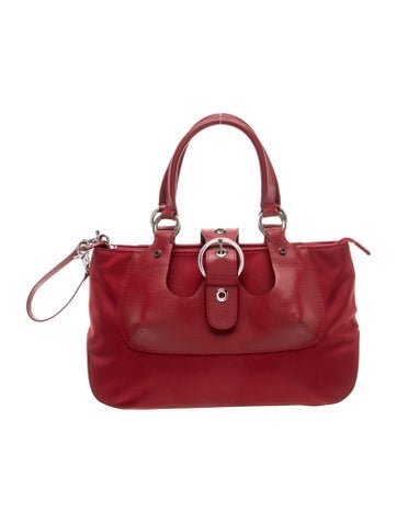 Lancel Nylon Top Handle Bag