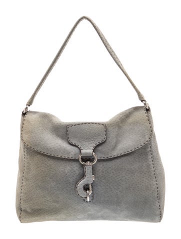 Enameled Metal Triangle Shoulder Bag