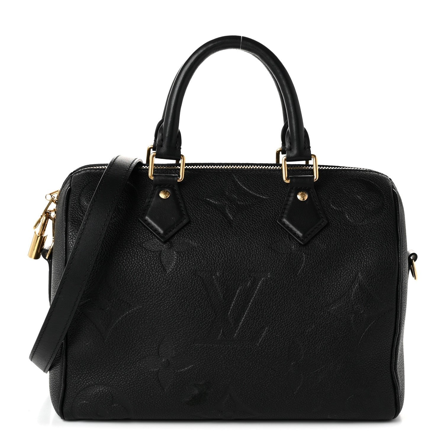 Louis Vuitton Empreinte Monogram Giant Speedy Bandouliere 25 Black
