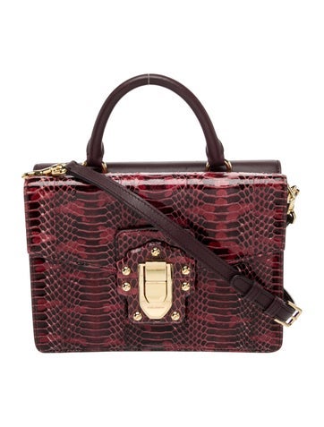 Dolce & Gabbana Python Top Handle Bag