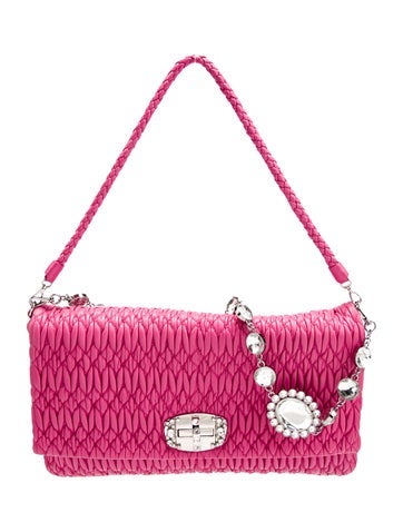 Miu Miu Calfskin Iconic Cloqué w/ Chain & Strap Large 2023