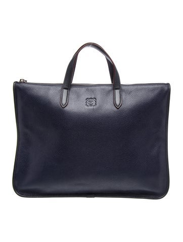 Leather Anagram Business Bag Large