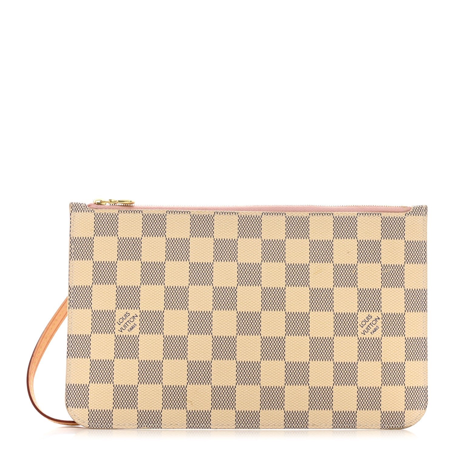 Louis Vuitton Damier Azur Neverfull MM GM Pochette Rose Ballerine