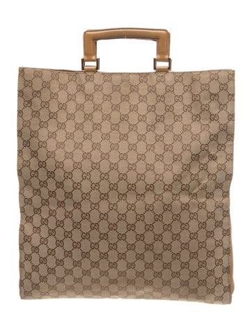 GG Canvas Top Handle Bag