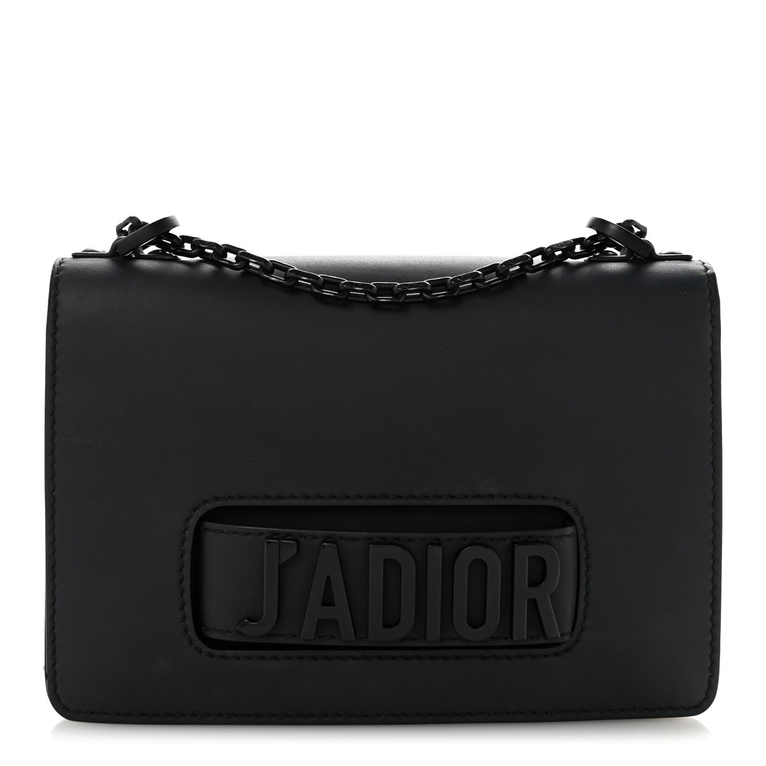 Christian Dior Ultra Matte Calfskin J'Adior Chain Flap Bag Black