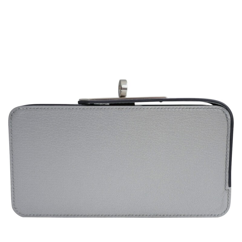 Argent Chèvre Chamkilight Sanglons Clutch Palladium Hardware, 2026