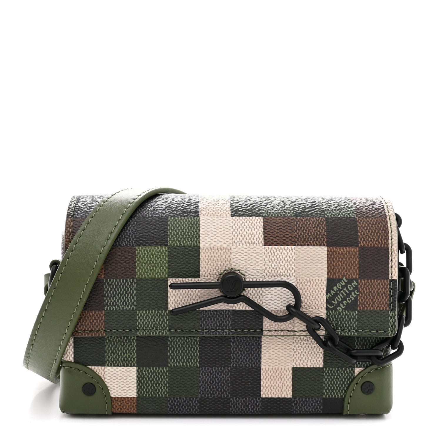 Louis Vuitton Damoflage Steamer Wearable Wallet Green