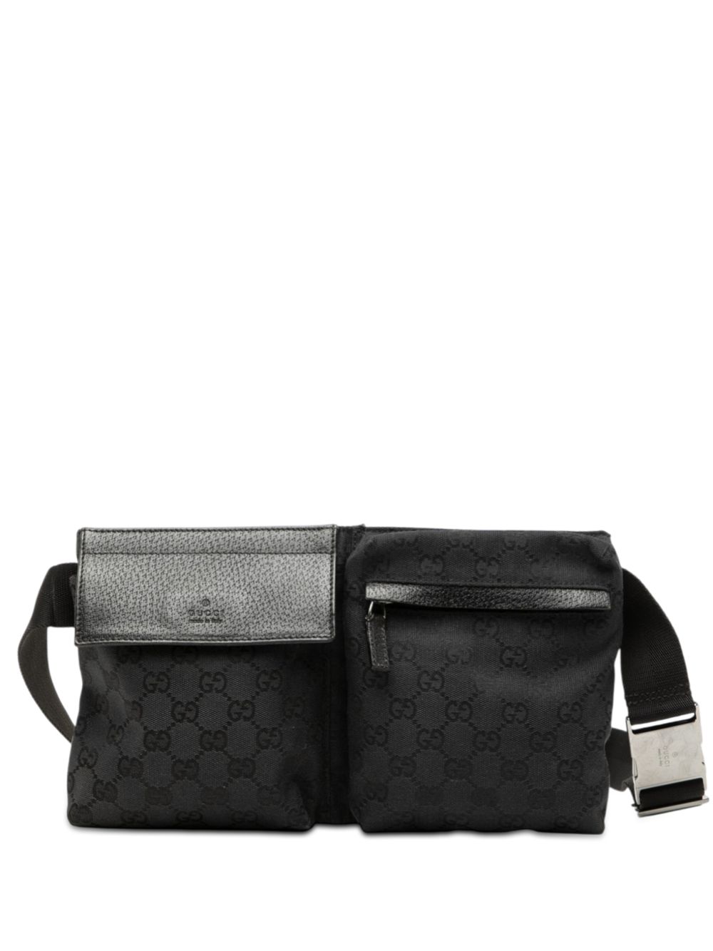 2000-2015 GG Canvas Double Pocket belt bag