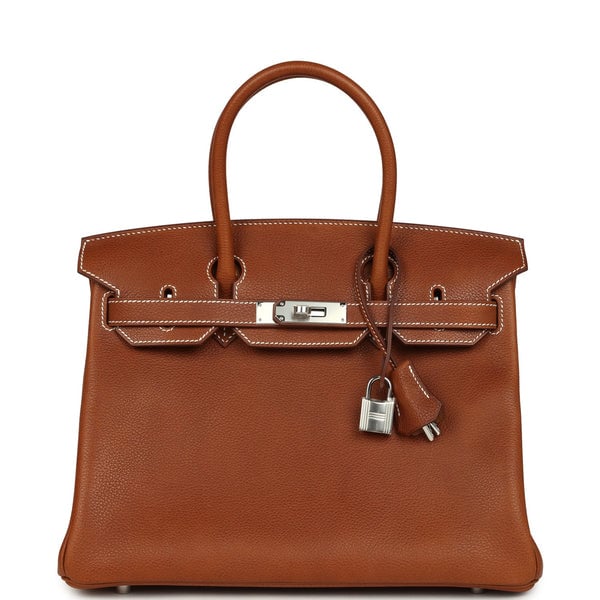 Hermes Hermes Birkin 30 Fauve Barenia Faubourg Palladium Hardware