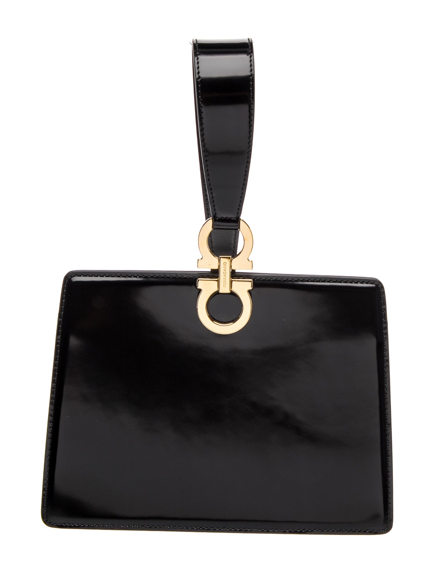 Patent Leather Top Handle Bag