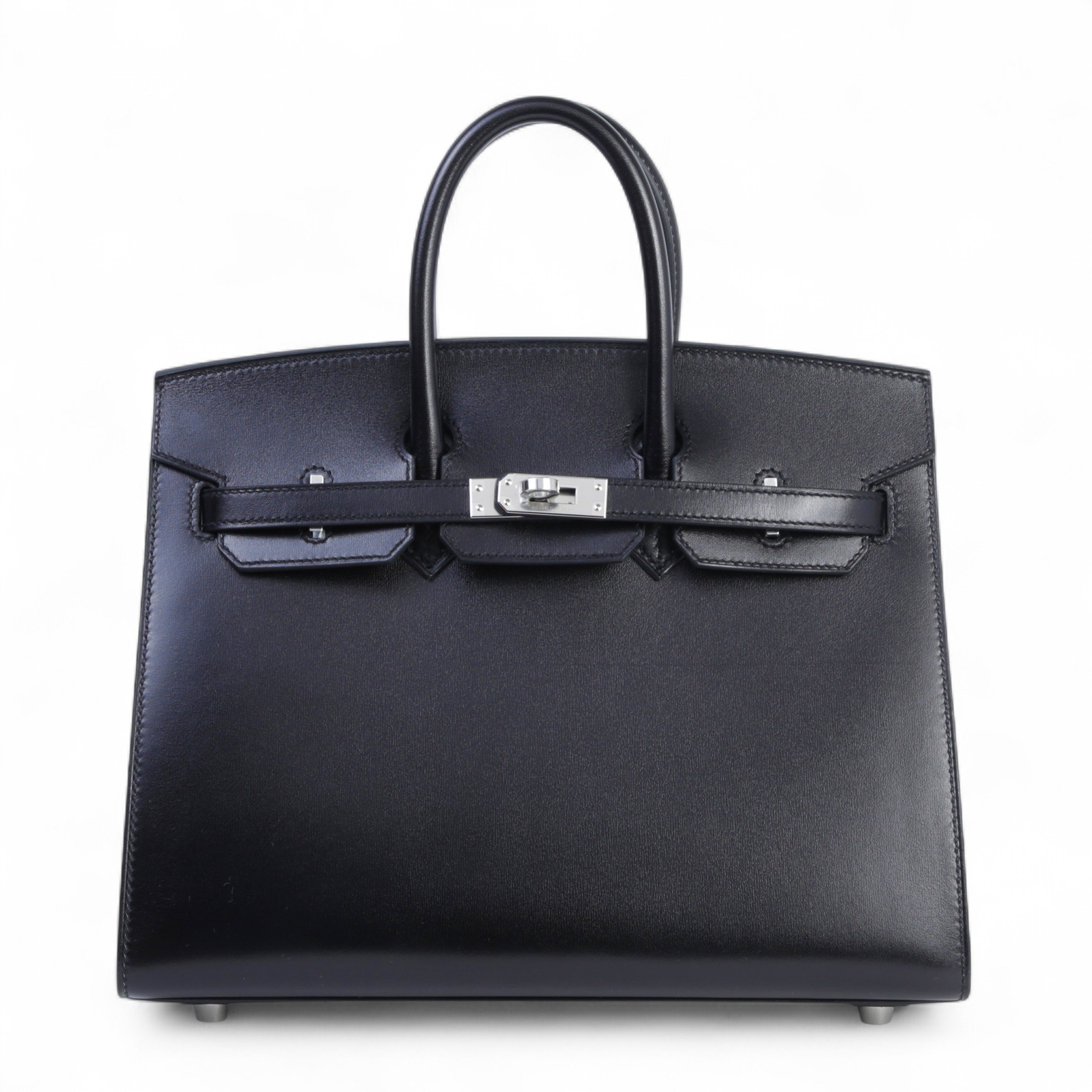 Hermes Brand New ( Rank N ) HERMÈS Birkin 25 Sellier Noir (89) Box-calf Palladium hardware K (2025)