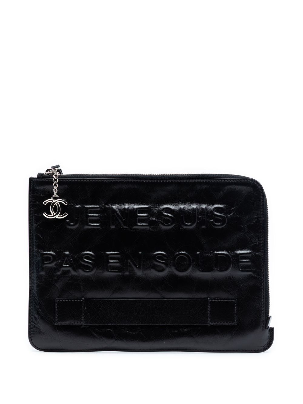 2014-2015 Distressed Calfskin Je Ne Suis Pas En Solde clutch bag