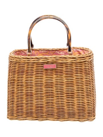 Rattan Top Handle Bag