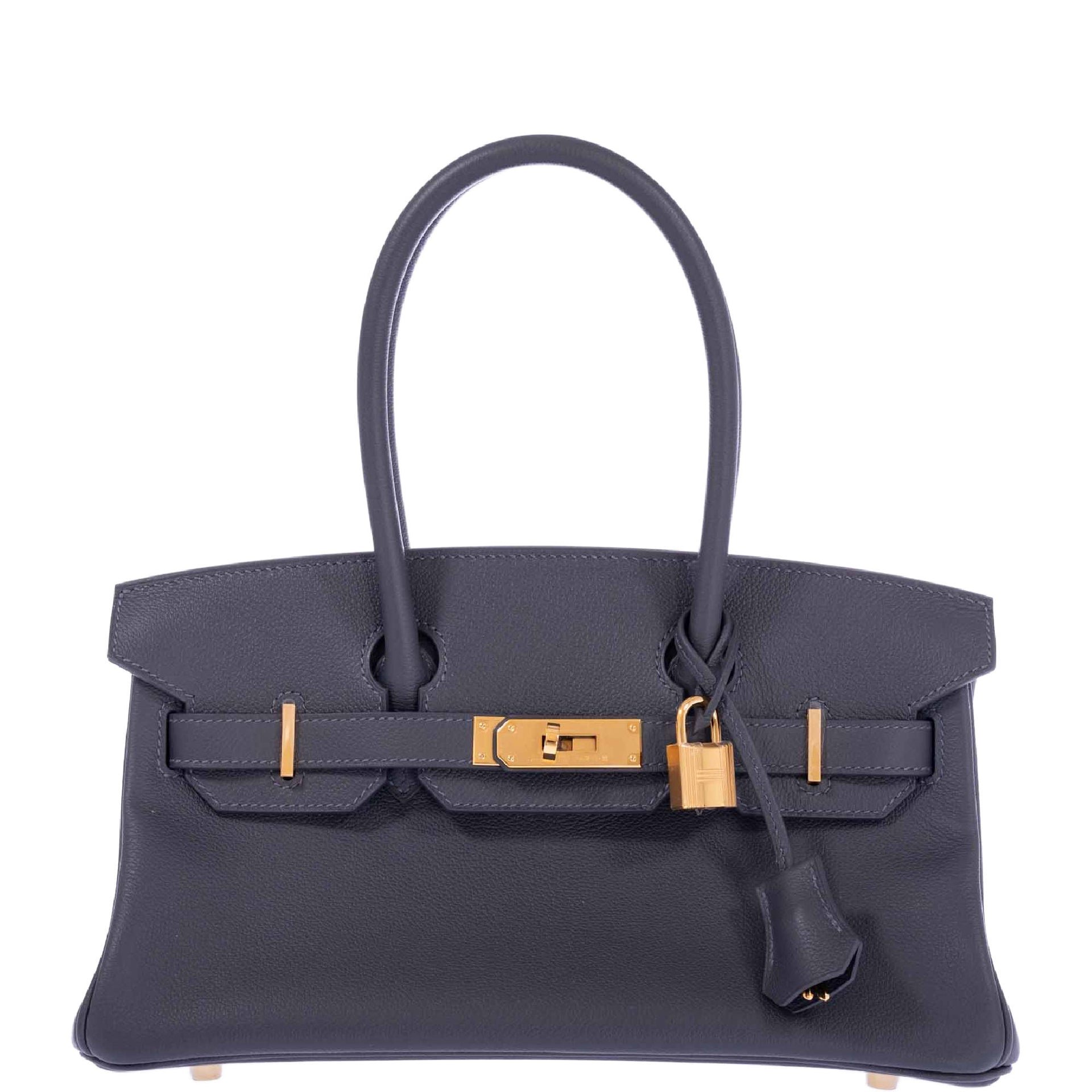 Hermès Birkin Shoulder Light 29 Ardoise Evercolor Gold Hardware