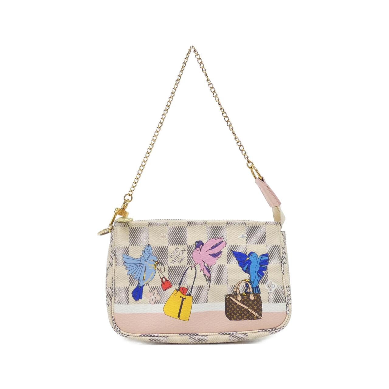 Louis Vuitton Damier Azur (Holiday) Mini Pochette Accessoires N644...