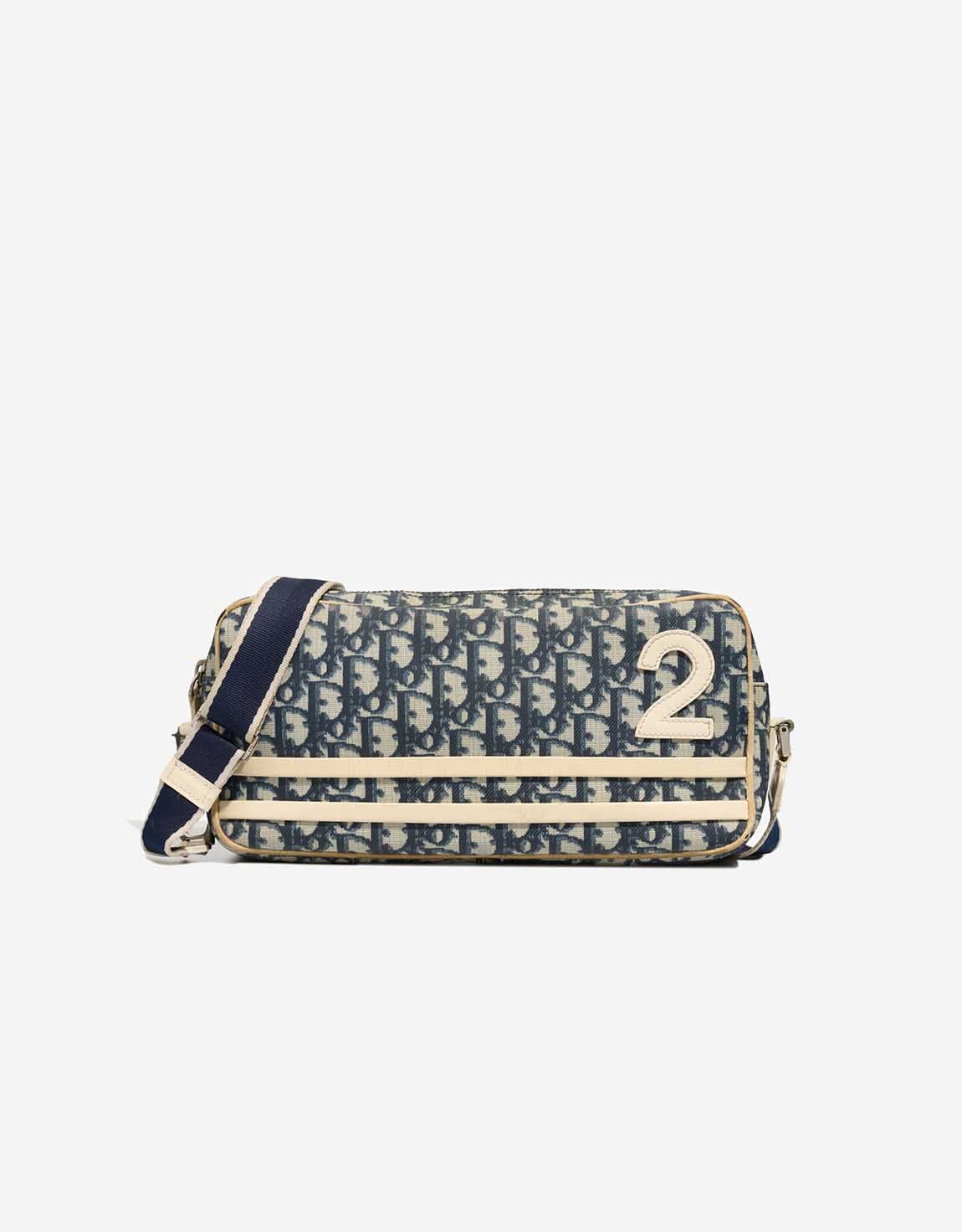 
		Trotter Bag Medium Canvas Blue / White    