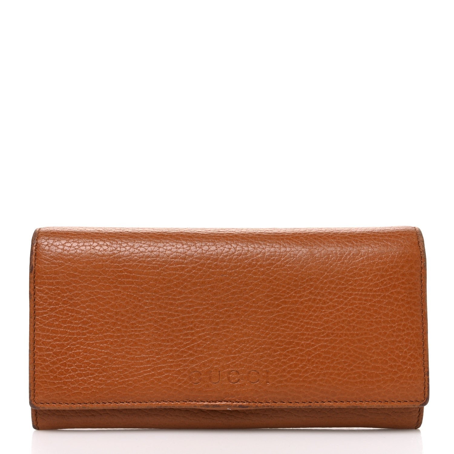 Gucci Dollar Calfskin Continental Flap Wallet Cuir
