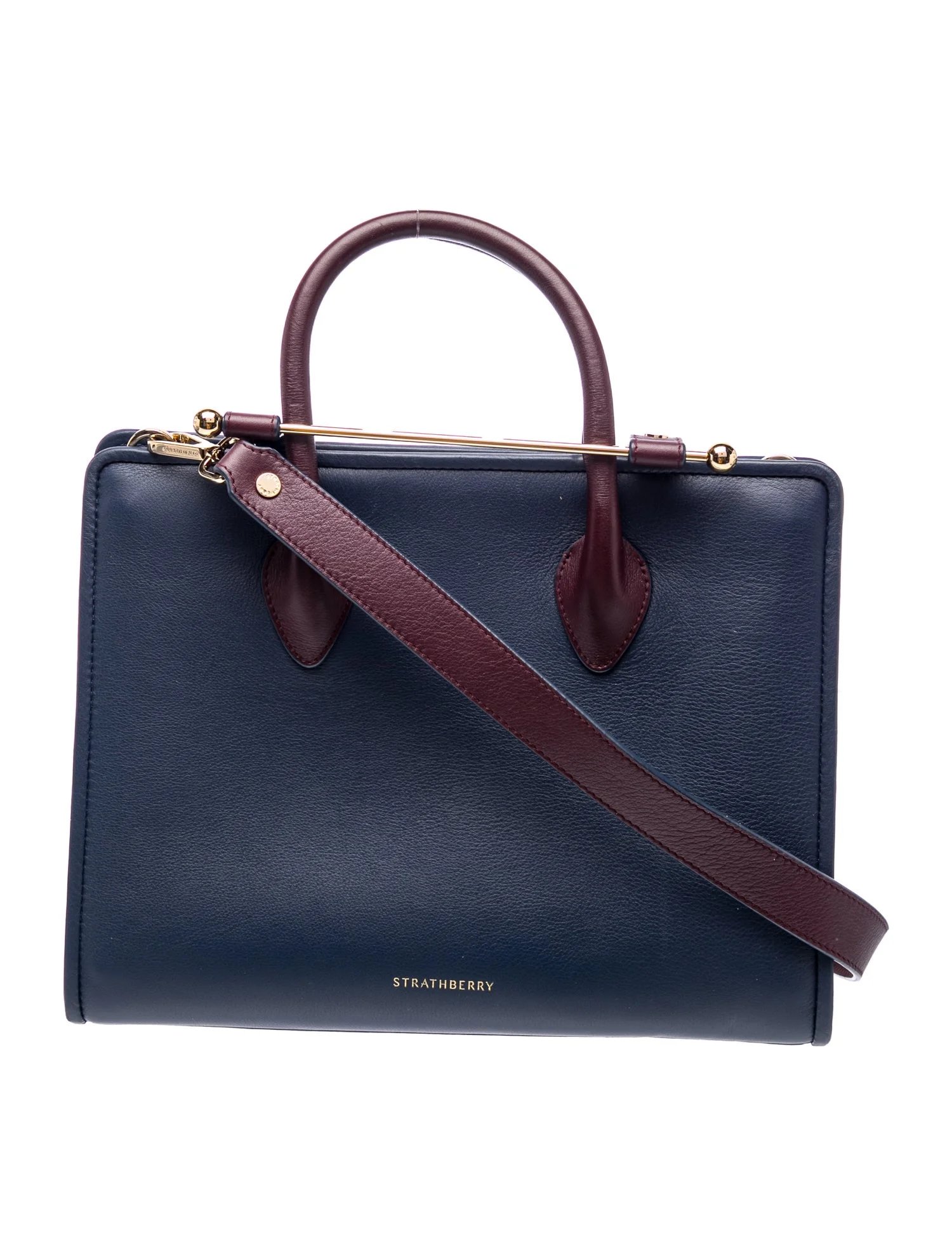 Strathberry Leather Top Handle Bag