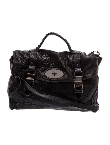 Leather Top Handle Bag