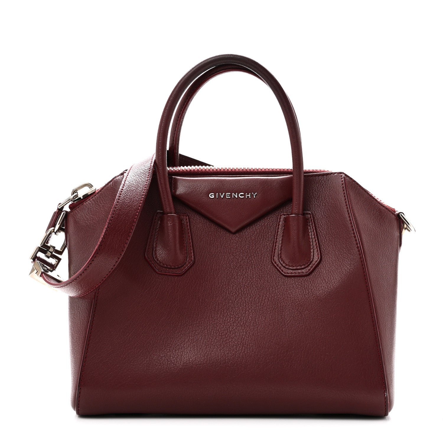 Givenchy Sugar Goatskin Small Antigona Oxblood
