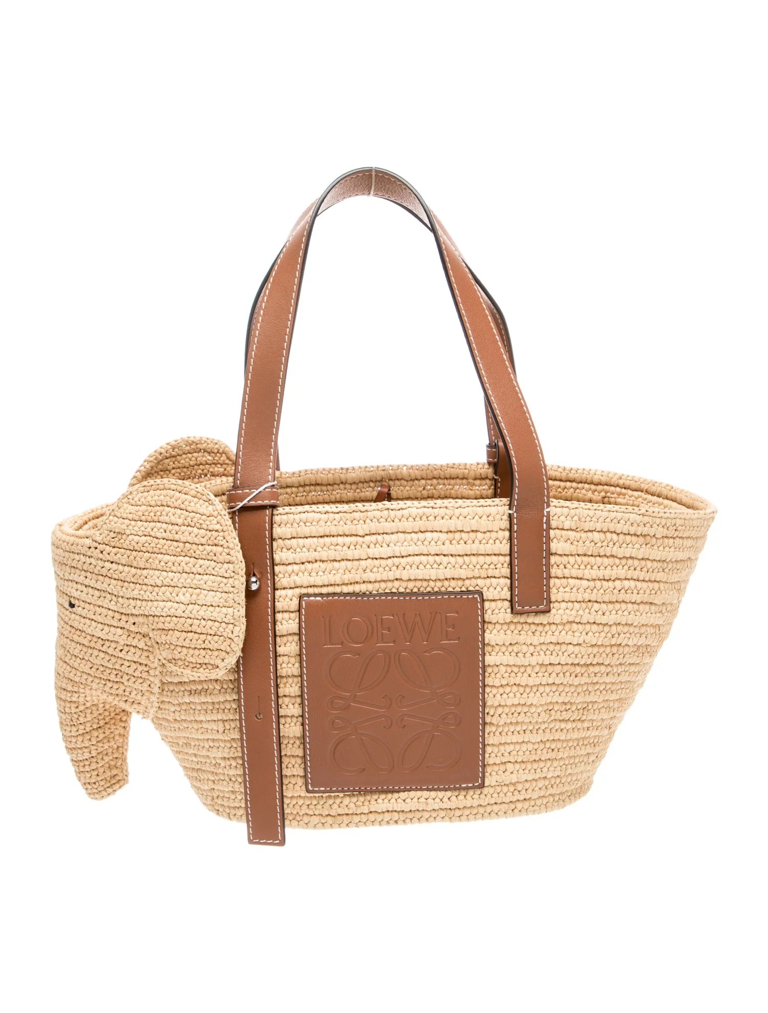 Raffia Tote w/ Tags
