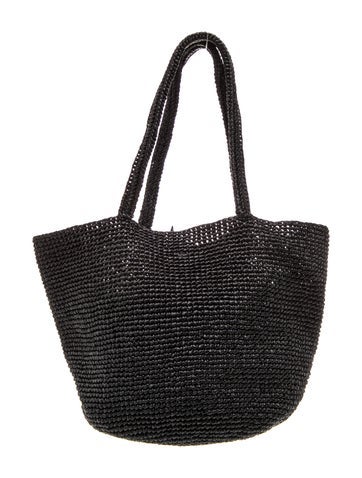 The Row Raffia Shoulder Bag