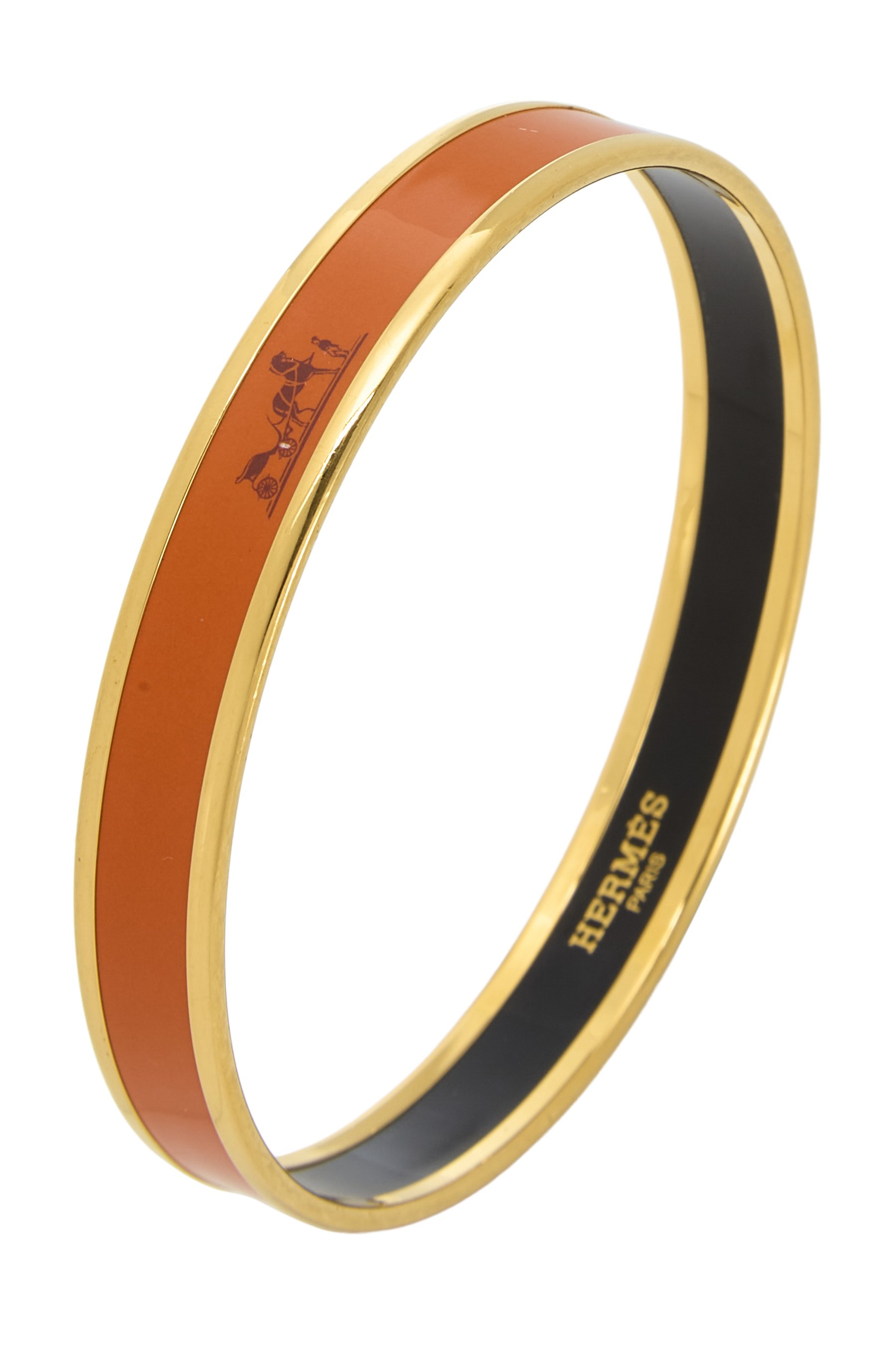 Orange Caleche Bangle Narrow
