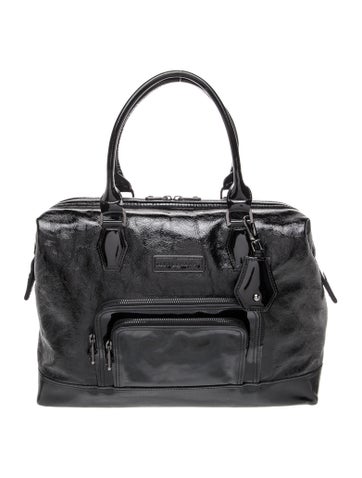 Patent Leather Top Handle Bag