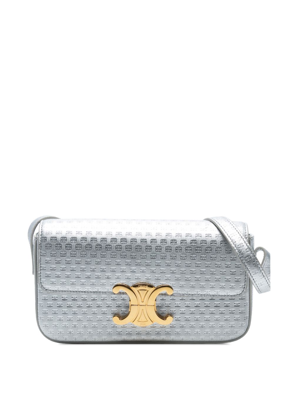 2023 Triomphe All Over Laminated Calfskin Claude shoulder bag