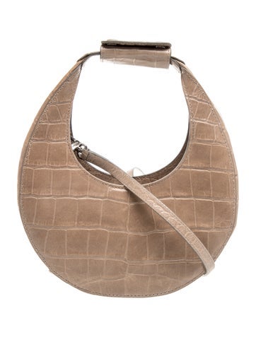 Embossed Leather Top Handle Bag