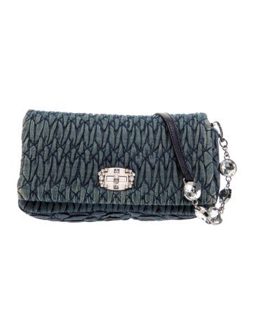 Miu Miu Denim Evening Bag
