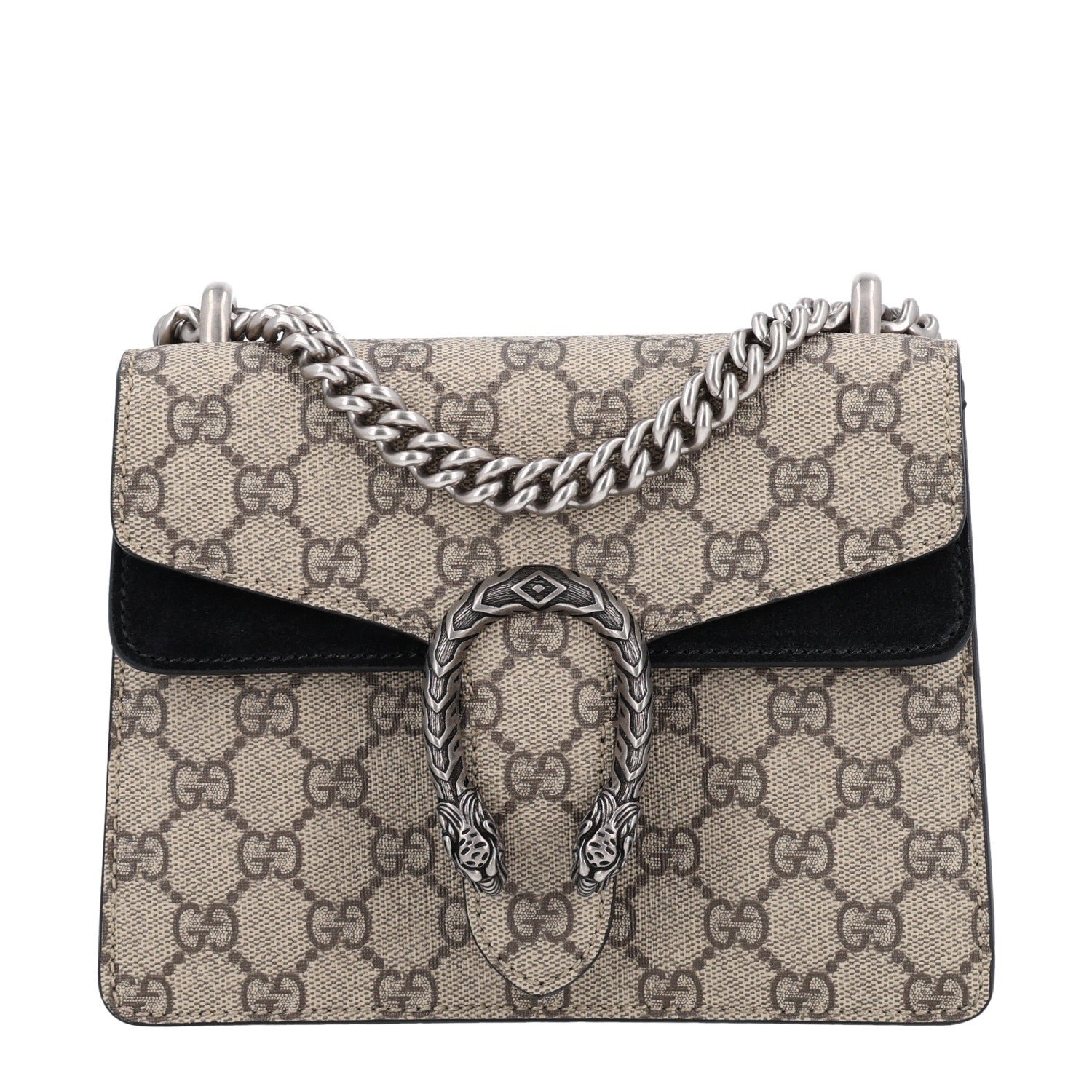 Gucci GG Supreme Monogram Mini Dionysus Shoulder Bag Black