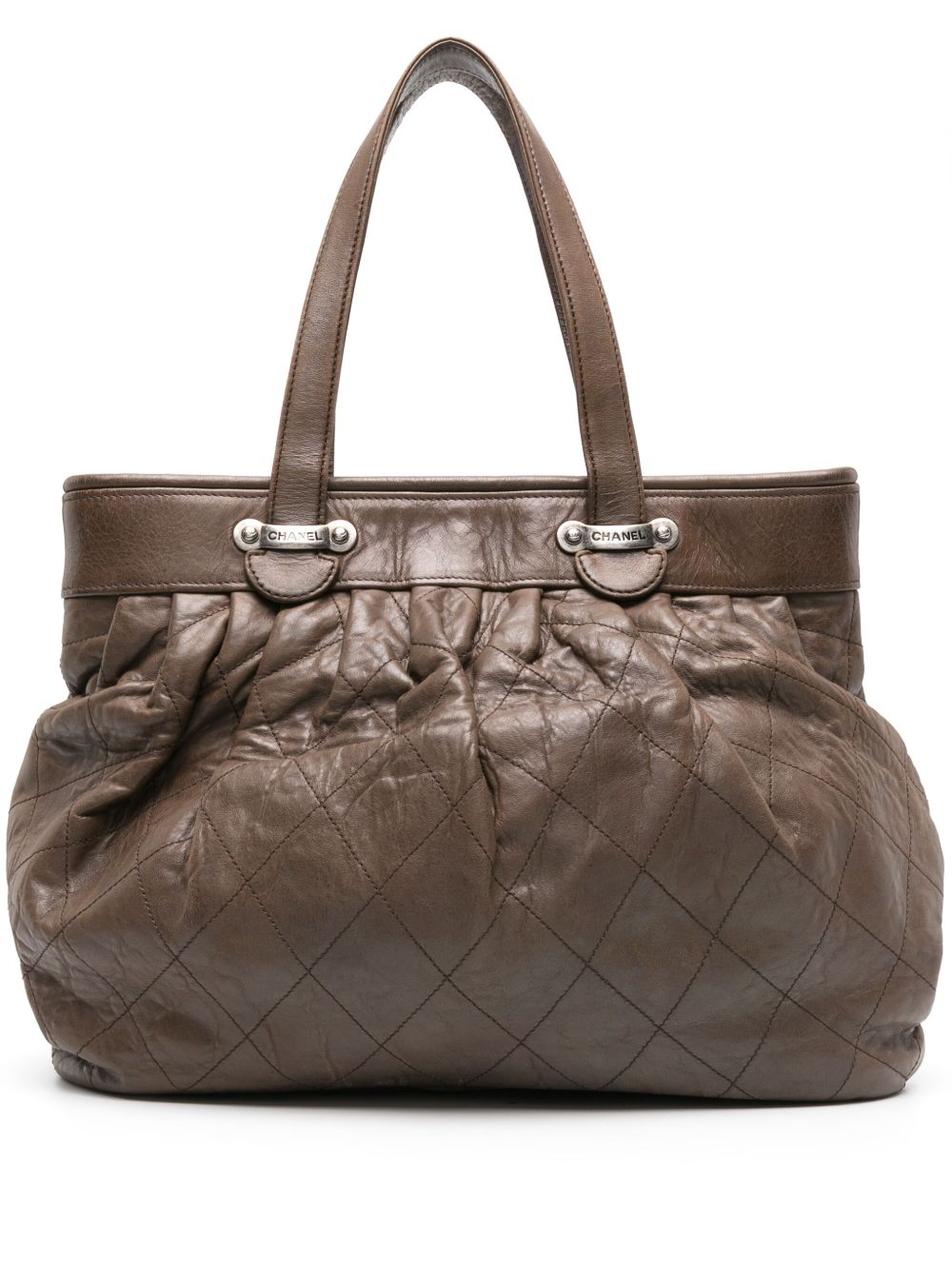 2006-2008 diamond-quilted leather tote bag
