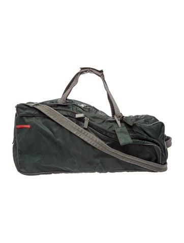 Enameled Metal Triangle Weekender Bag