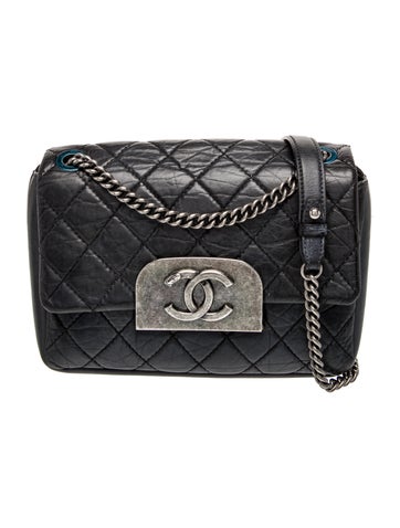 Aged Calfskin CC Flap Bag