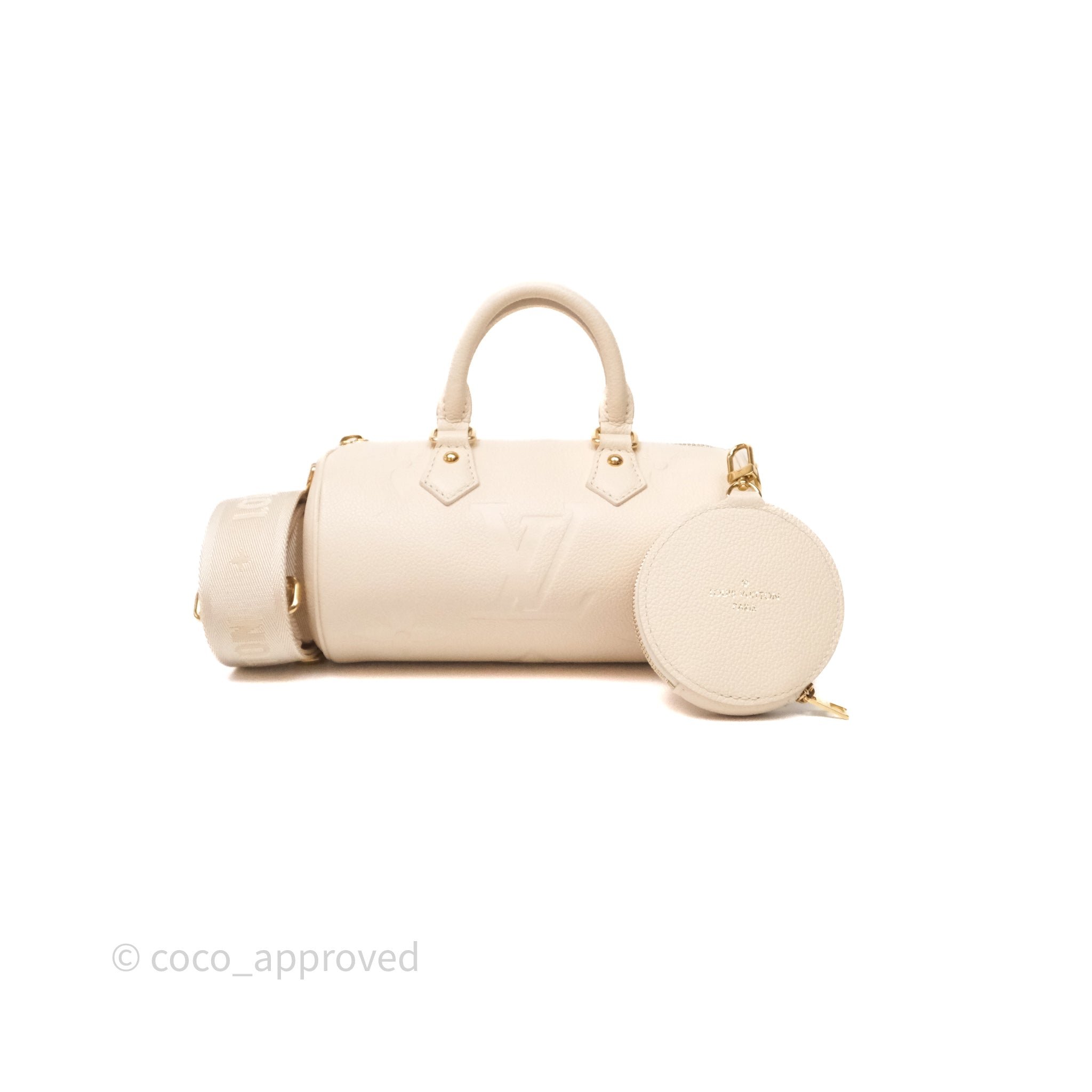 Louis Vuitton Papillon BB Empreinte Monogram Cream