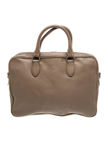Leather Top Handle Bag